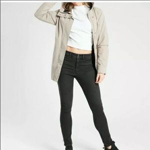 Athleta Sculptek Ultra Skinny Ankle Zipper Jeans Carbon Black SZ 4